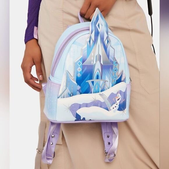 Loungefly Disney Frozen Queen Elsa Castle Mini Backpack NWT - Picture 8 of 16